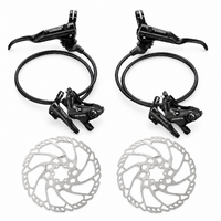 Shimano Deore BR-MT520 4-Piston Hydraulic Disc Brake Set - Front + Rear + 6-Bolt Rotors