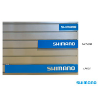 DISPLAY - SHIMANO SIGN LARGE  for SLATWALL 2pcs