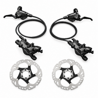 Shimano CUES BR-U8000 2-Piston Hydraulic Disc Brake Set - Front + Rear + 6-Bolt Rotors