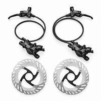 Shimano CUES BR-U8000 2-Piston Hydraulic Disc Brake Set - Front + Rear + Centre Lock Rotors