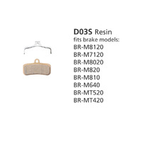 Shimano BR-M8020 RESIN PAD &SPRING D03S also BR-M820/BR-M640 BR-M810/BR-MT520