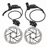 SRAM DB8 4-Piston Hydraulic Disc Brake Set - Front + Rear + 6-Bolt Rotors