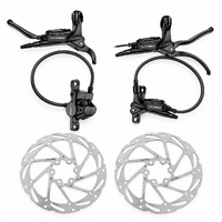 Tektro HD-E350 2-Piston Hydraulic Disc Brake Set - Front + Rear + 6-Bolt Rotors