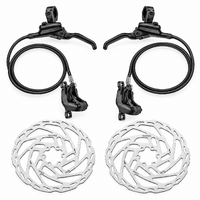 Tektro Orion HD-M750 4-Piston Hydraulic Disc Brake Set - Front + Rear + 6-Bolt Rotors