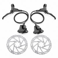 Tektro HD-R285 2-Piston Hydraulic Disc Brake Set - Front + Rear + 6-Bolt Rotors