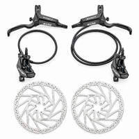 TRP DH-R EVO 4-Piston Hydraulic Disc Brake Set Black - Front + Rear + 6-Bolt Rotors