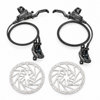 TRP DH-R EVO PRO 4-Piston Hydraulic Disc Brake Set Black - Front + Rear + 6-Bolt Rotors
