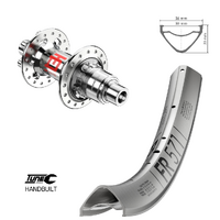 DT Swiss FR571-240 DEG Freeride Rear Silver Wheel 