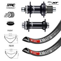 DT Swiss EX481 Shimano XT 12-Speed Wheelset