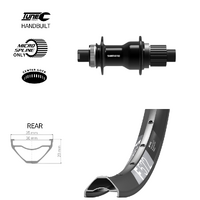DT Swiss F572 Rim Shimano FH-TC500 Microspline Rear Wheel