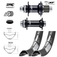 DT Swiss F572 Rim on Shimano XT FH-M8810 Microspline Wheelset